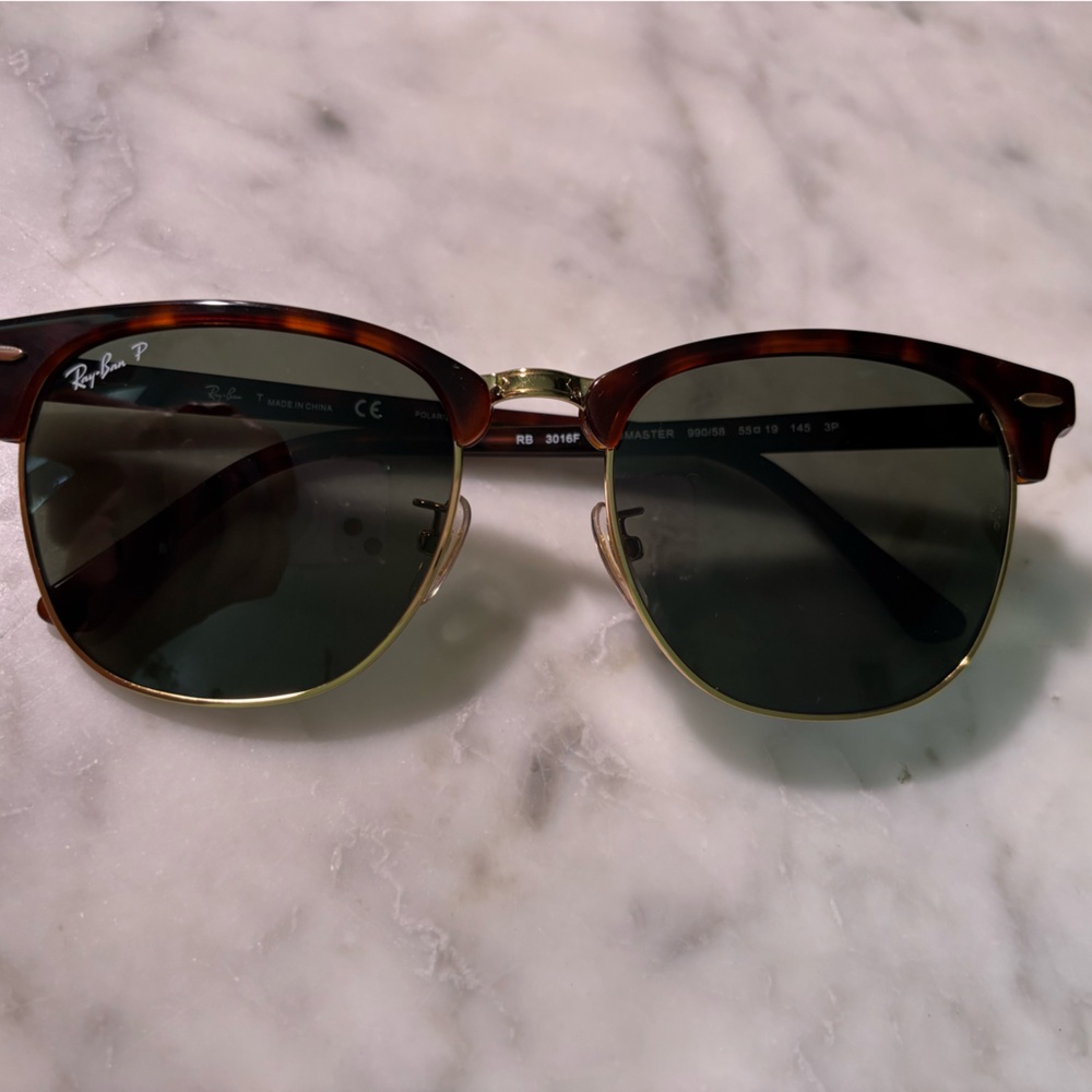 Ray-Ban Brown clubmaster Polarized never worn
